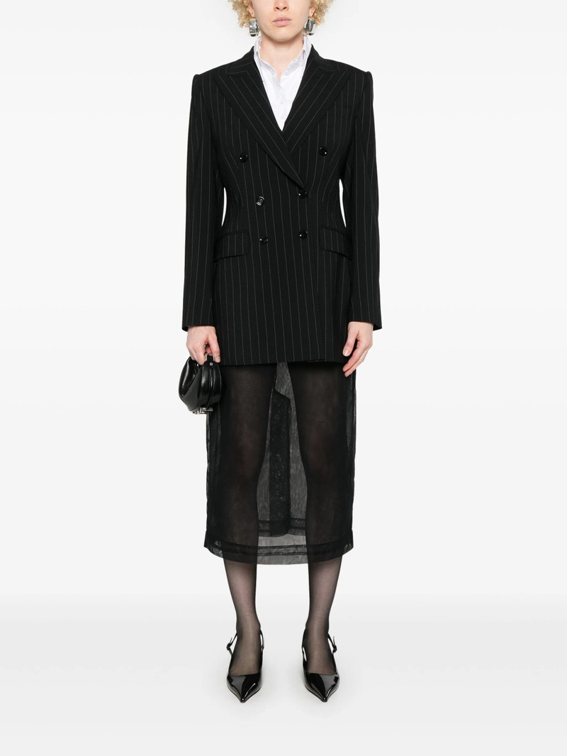Pinstripe-pattern Blazer 4
