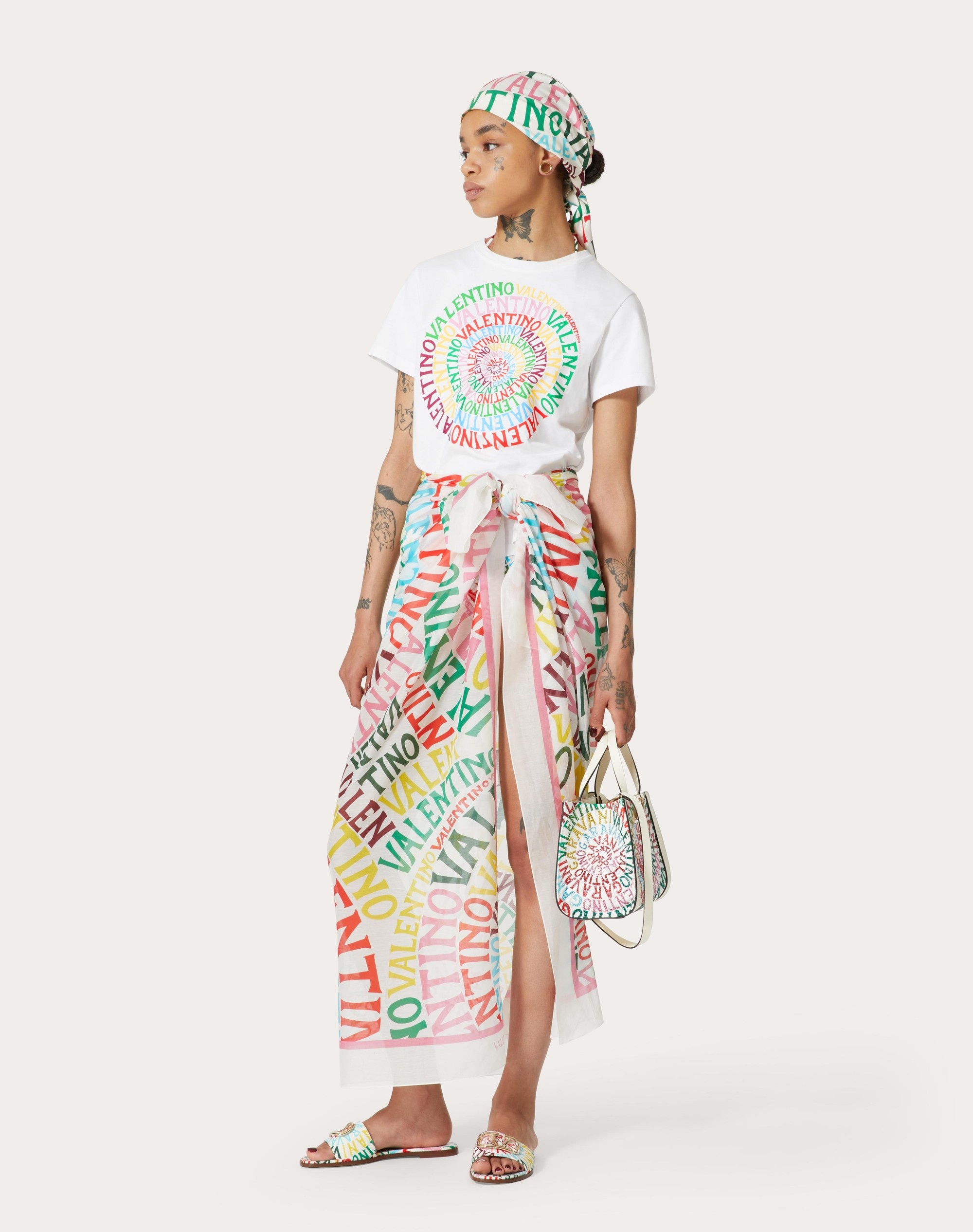 VALENTINO LOOP JERSEY T-SHIRT - 2