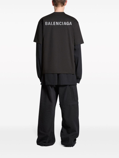 BALENCIAGA logo-print cotton T-shirt outlook