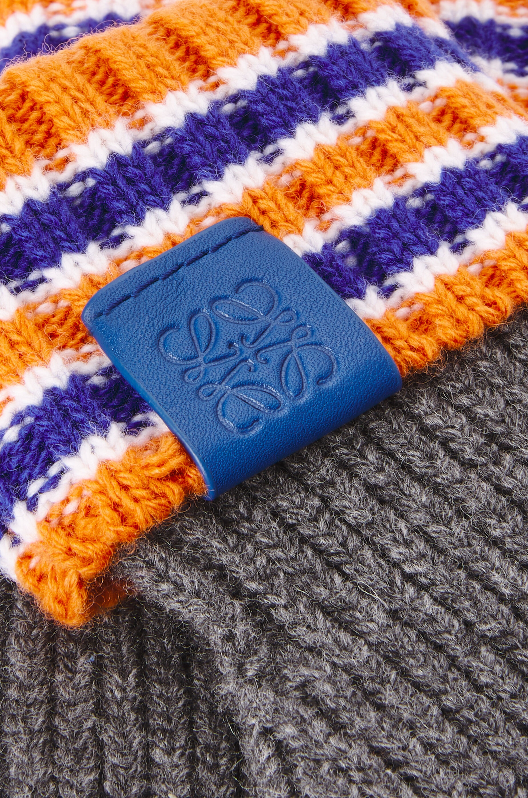 Stripe gloves in wool - 3