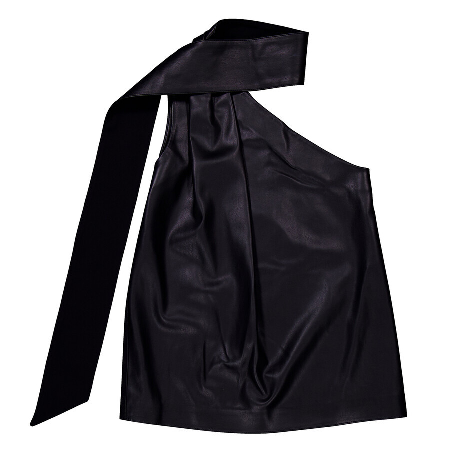 Stella McCartney Ladies Black Scarf One-Shoulder Top - 5