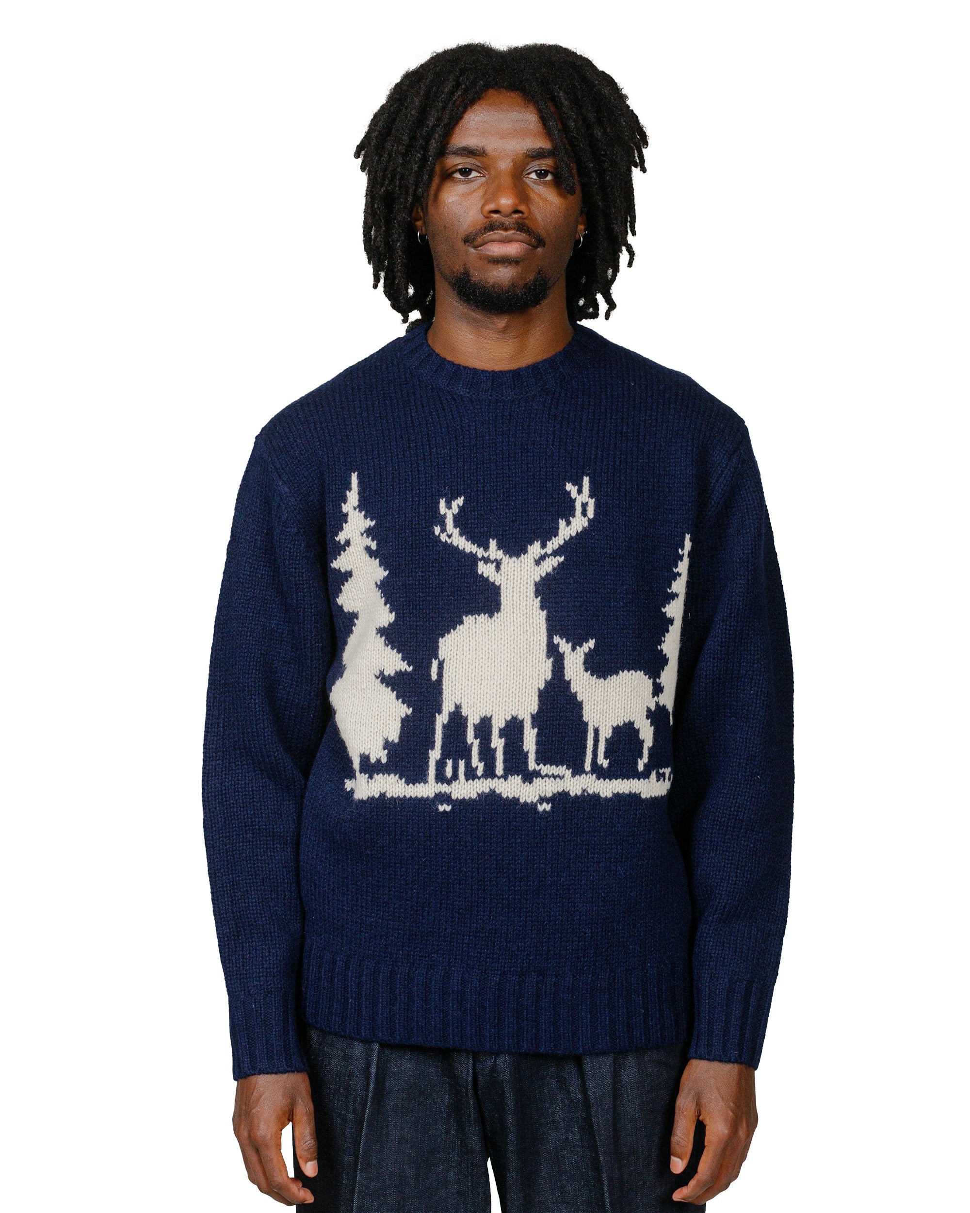 Crew Intarsia 3G Navy - 2