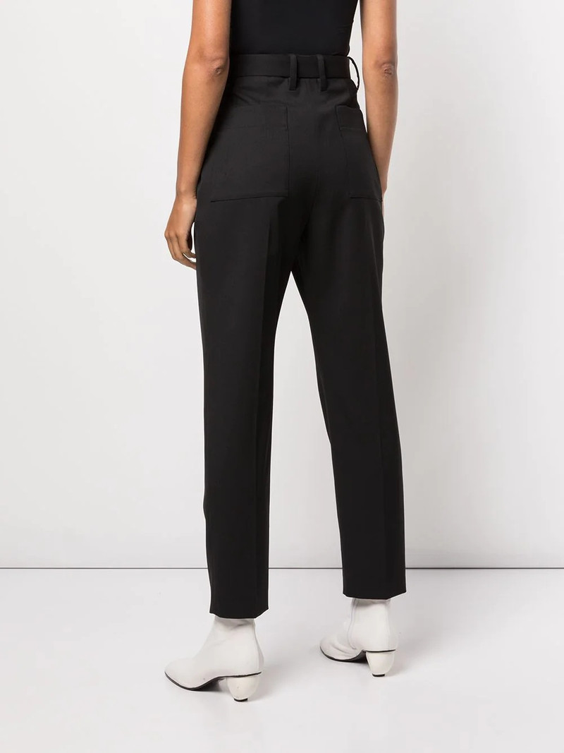 cropped suiting carrot leg trousers 4
