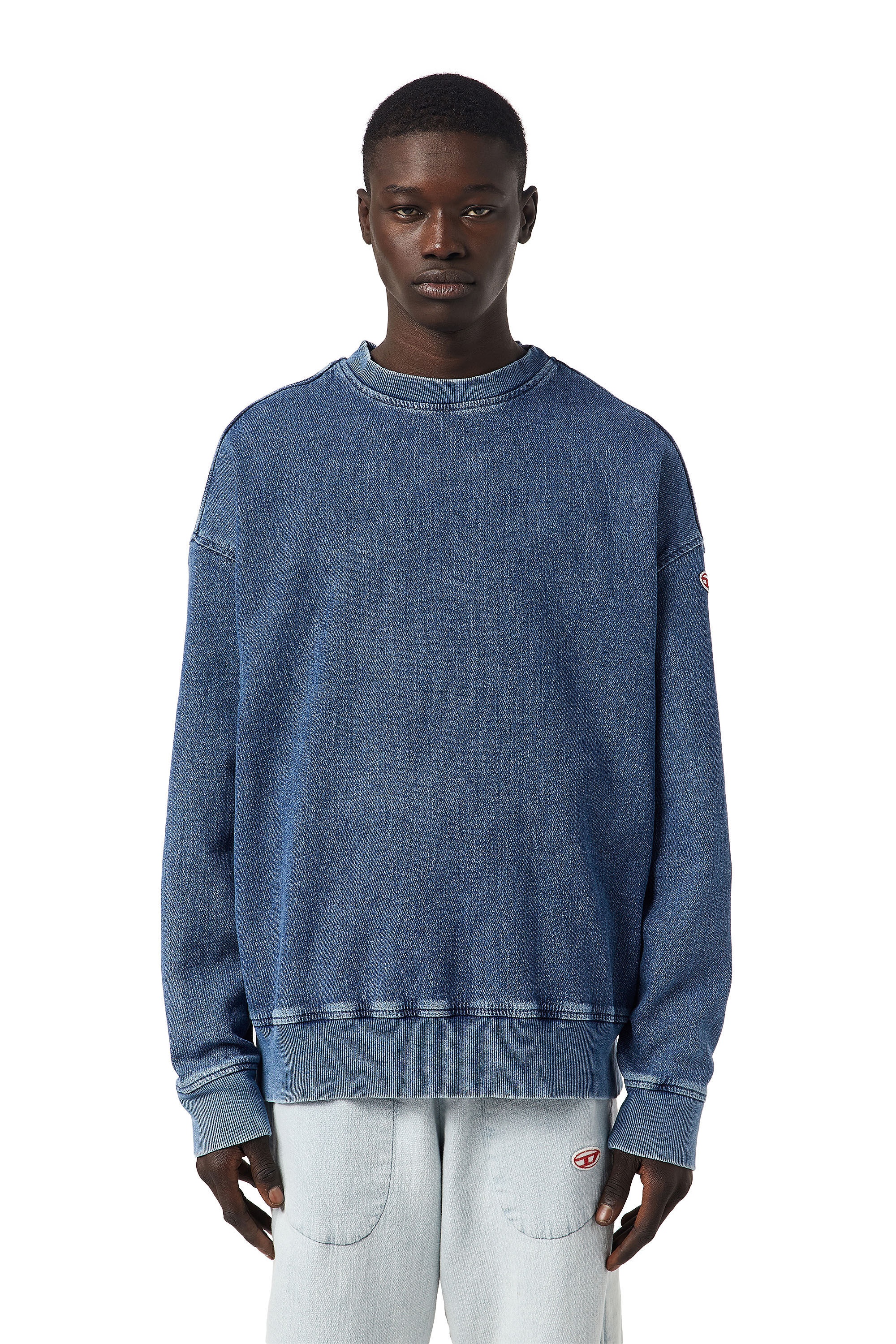 D-KRIB TRACK DENIM SWEATSHIRT - 3