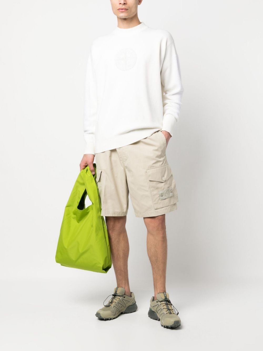cotton cargo shorts - 2