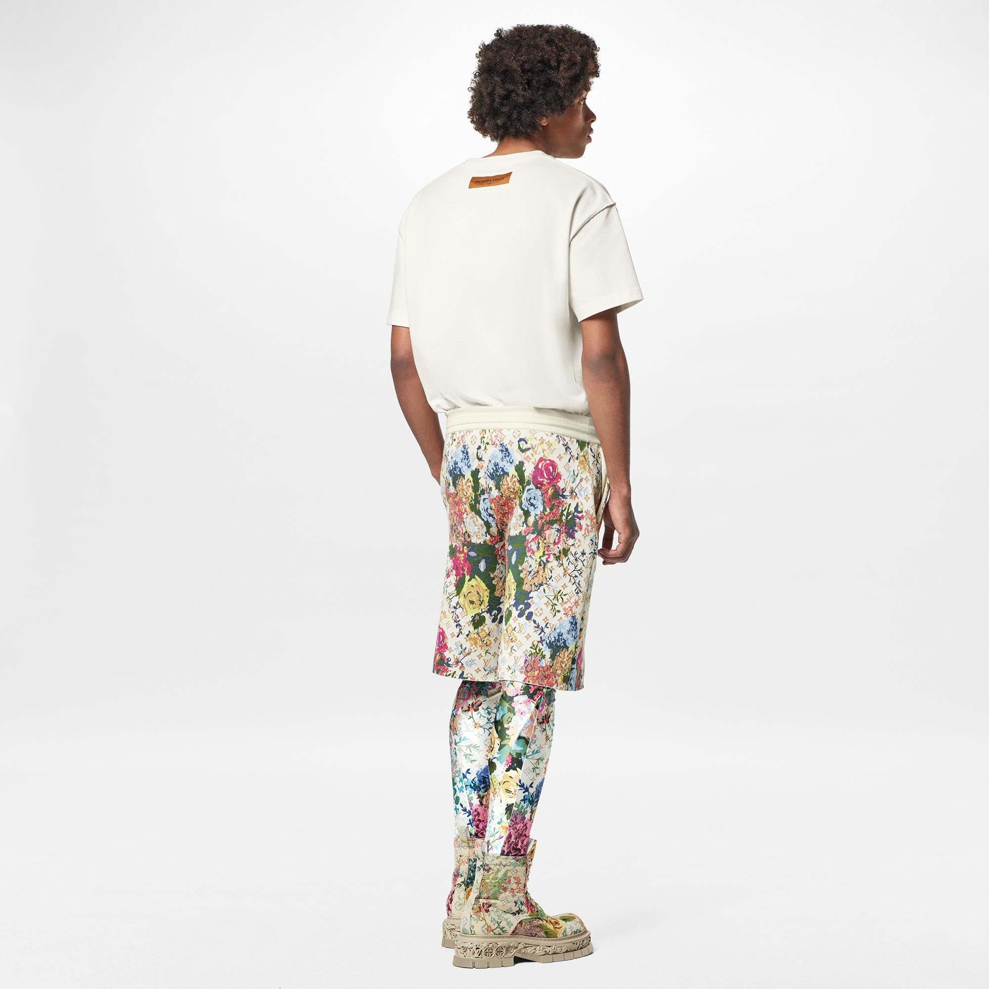 LV Flower Graphic Jacquard Shorts - 3