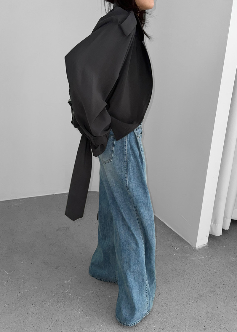 Oakley Wide Leg Jeans - Blue Wash 3