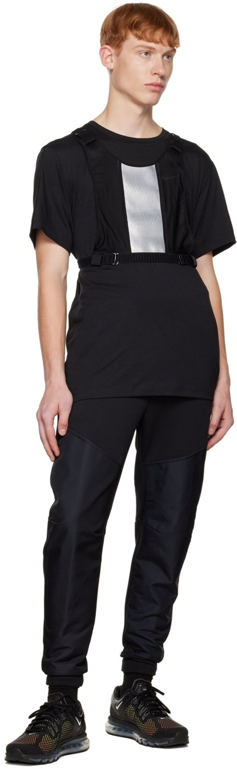 Black & Silver Keep Running Vest 4