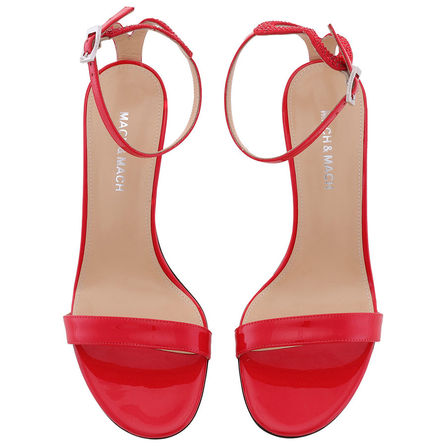 Mach & Mach Special Heart Leather Sandals - 3