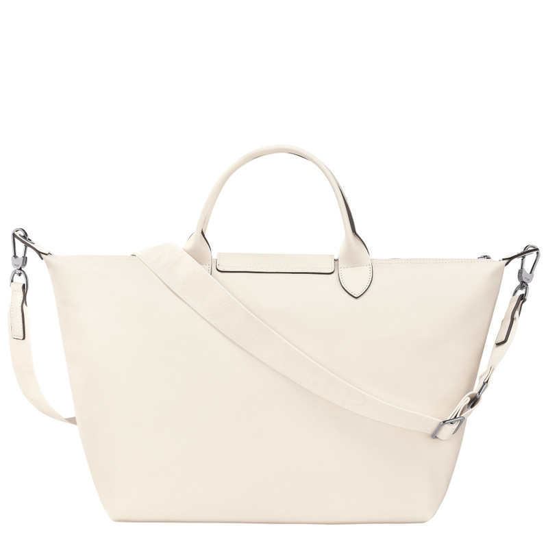 Le Pliage Xtra L Handbag Ecru - Leather 3