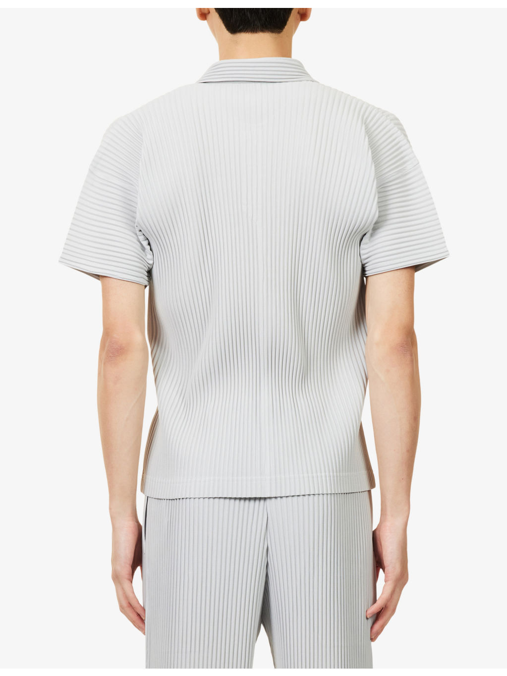 Basics Pleated Knitted Polo Top - 4