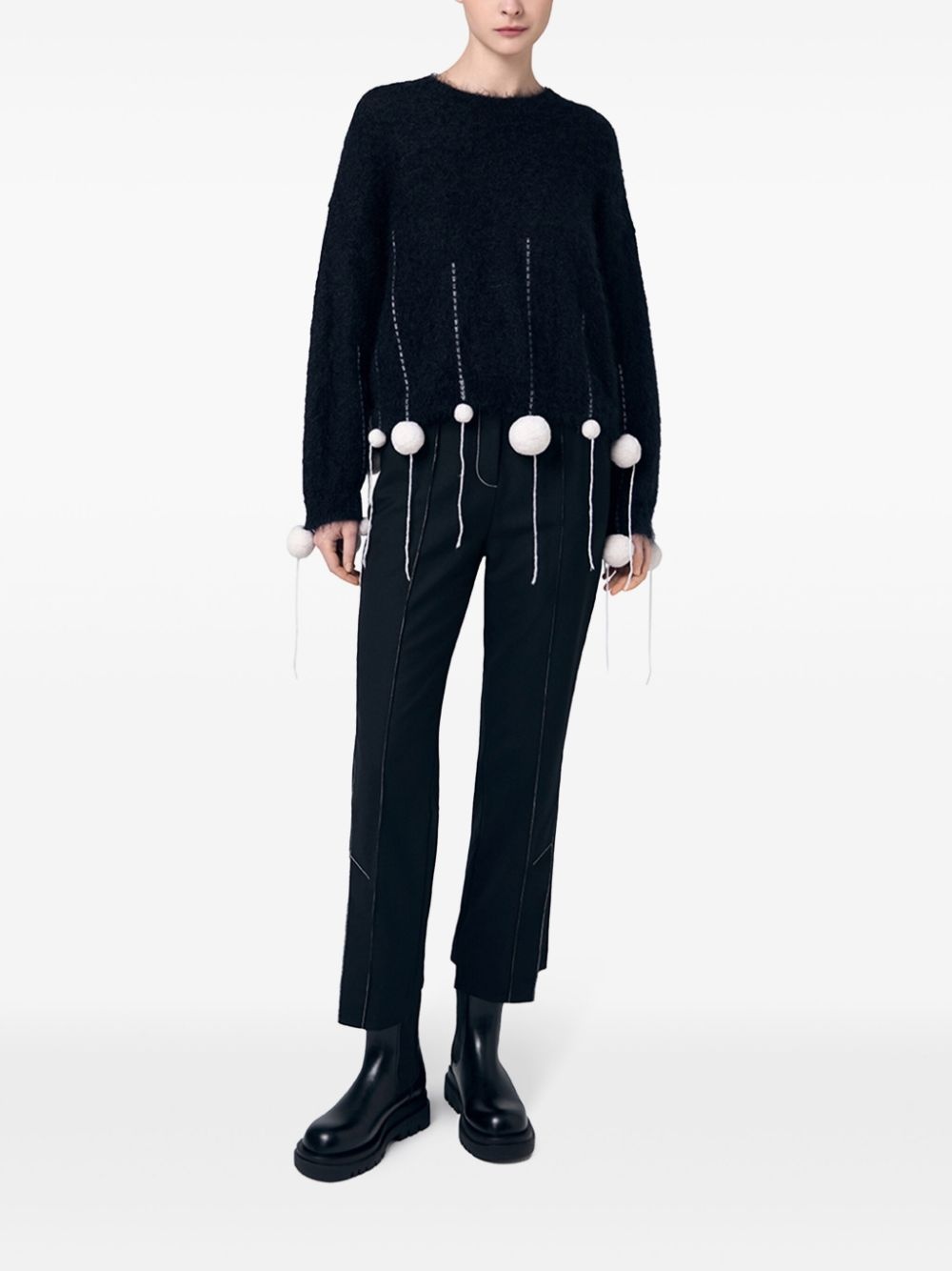 Pom Pom mohair-blend sweater - 2