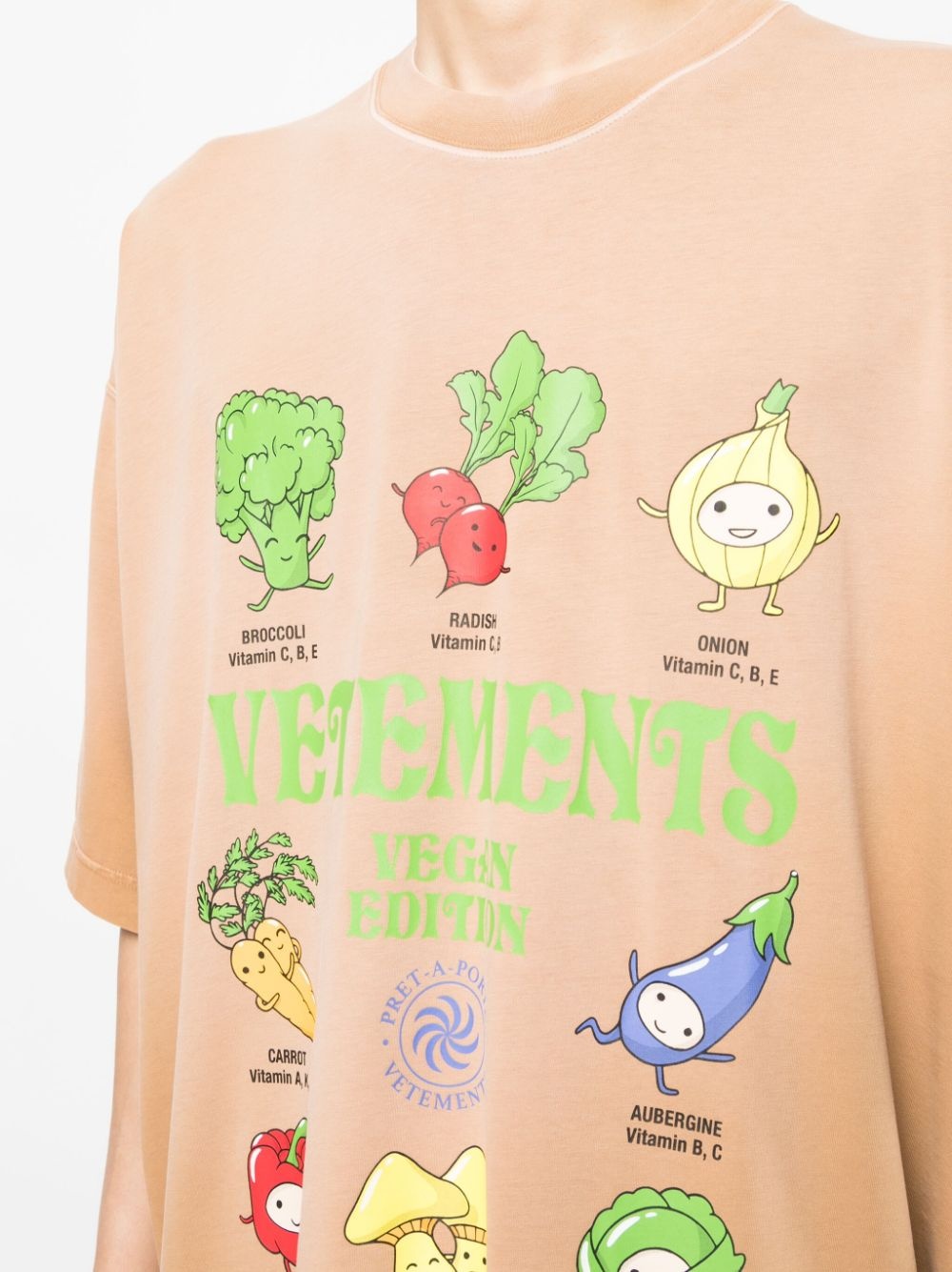 Vegan logo-print cotton T-shirt - 9