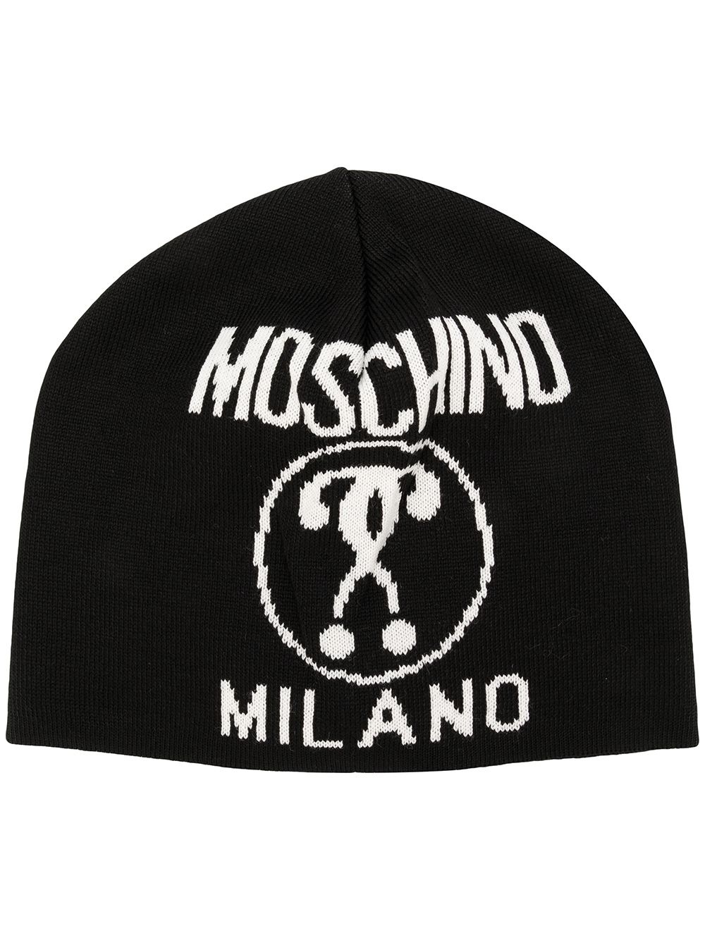 logo print beanie - 1