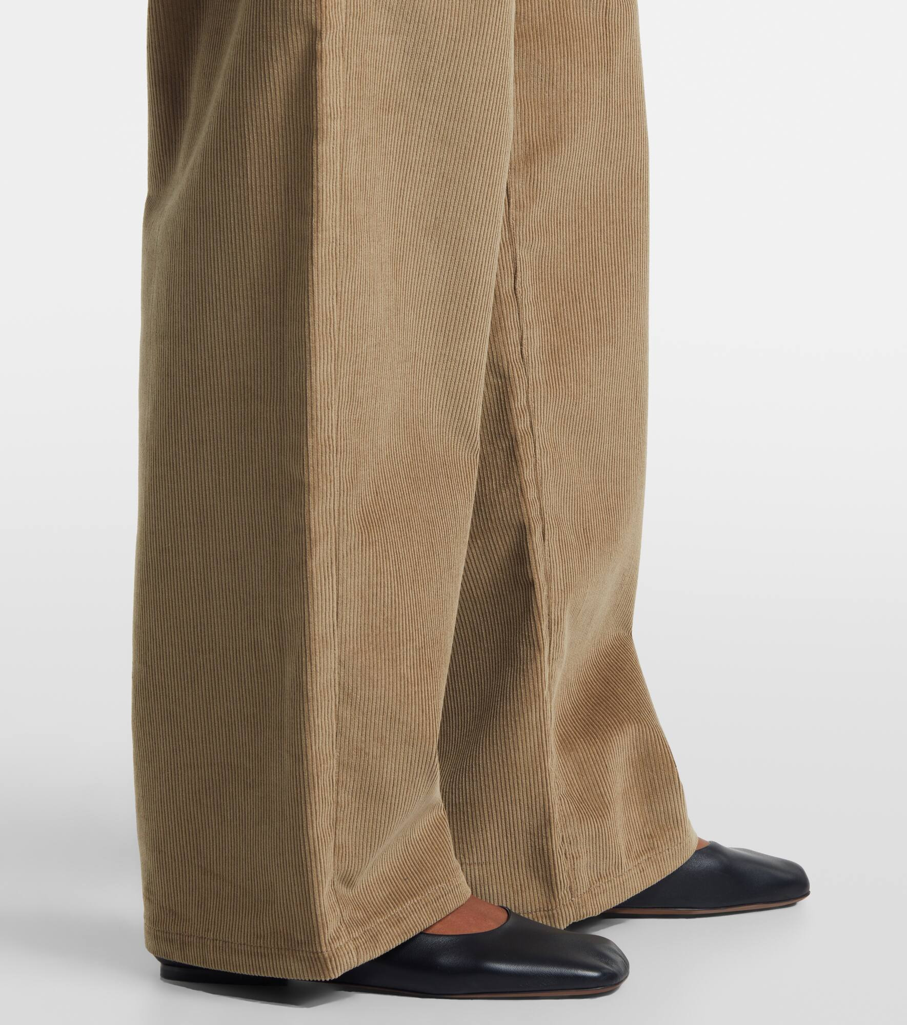 Cotton corduroy wide-leg pants - 5