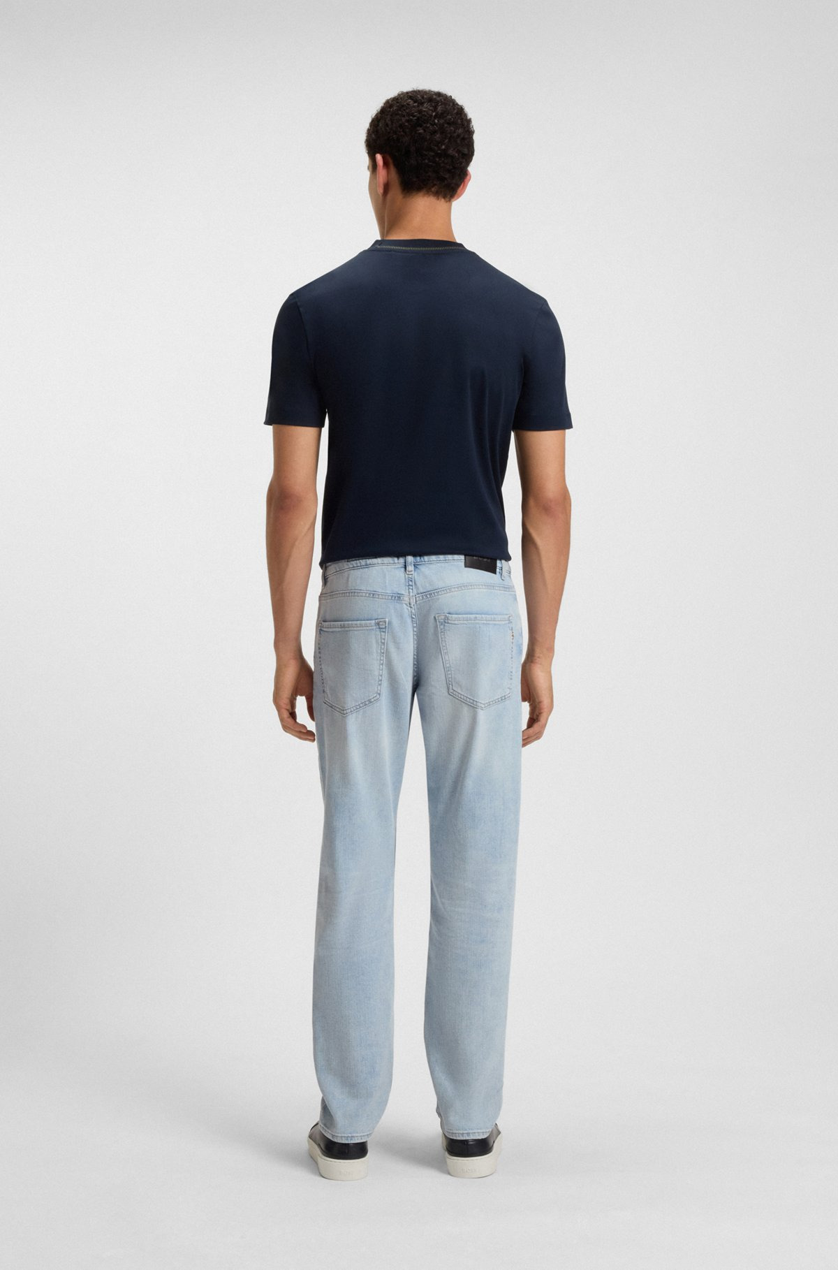 MAINE REGULAR-FIT JEANS IN BLUE MECHANICAL-STRETCH DENIM - 4