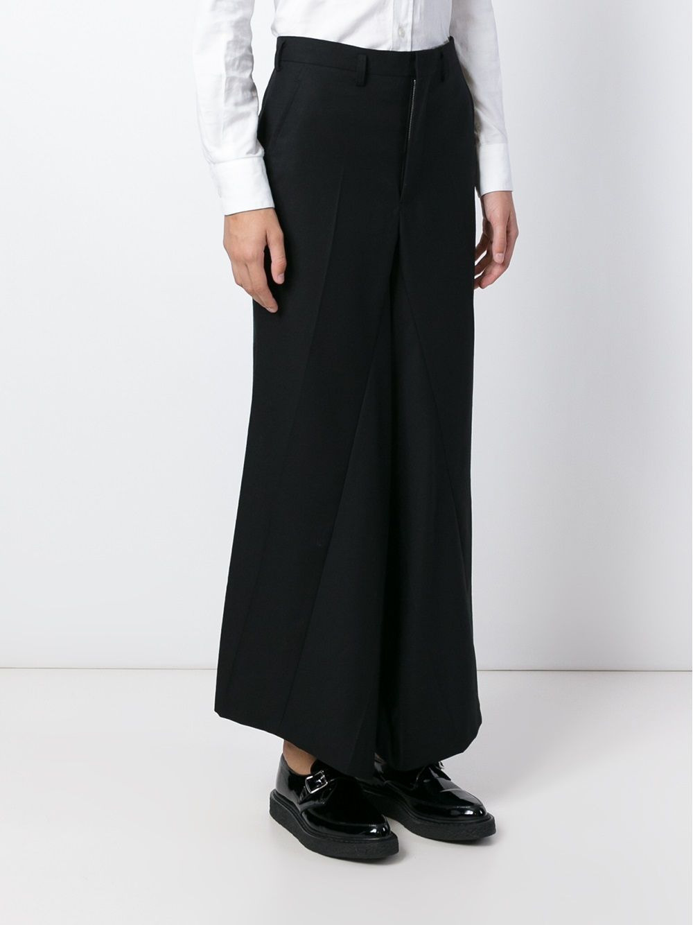 wide leg crepe trousers - 3