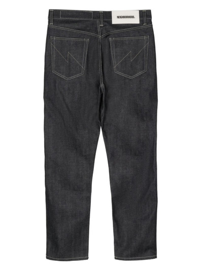 NEIGHBORHOOD straight-leg cotton jeans outlook