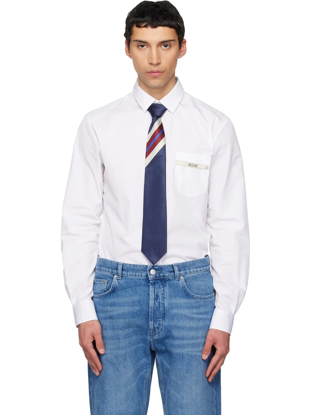 White 'Moschino Tape' Shirt - 1