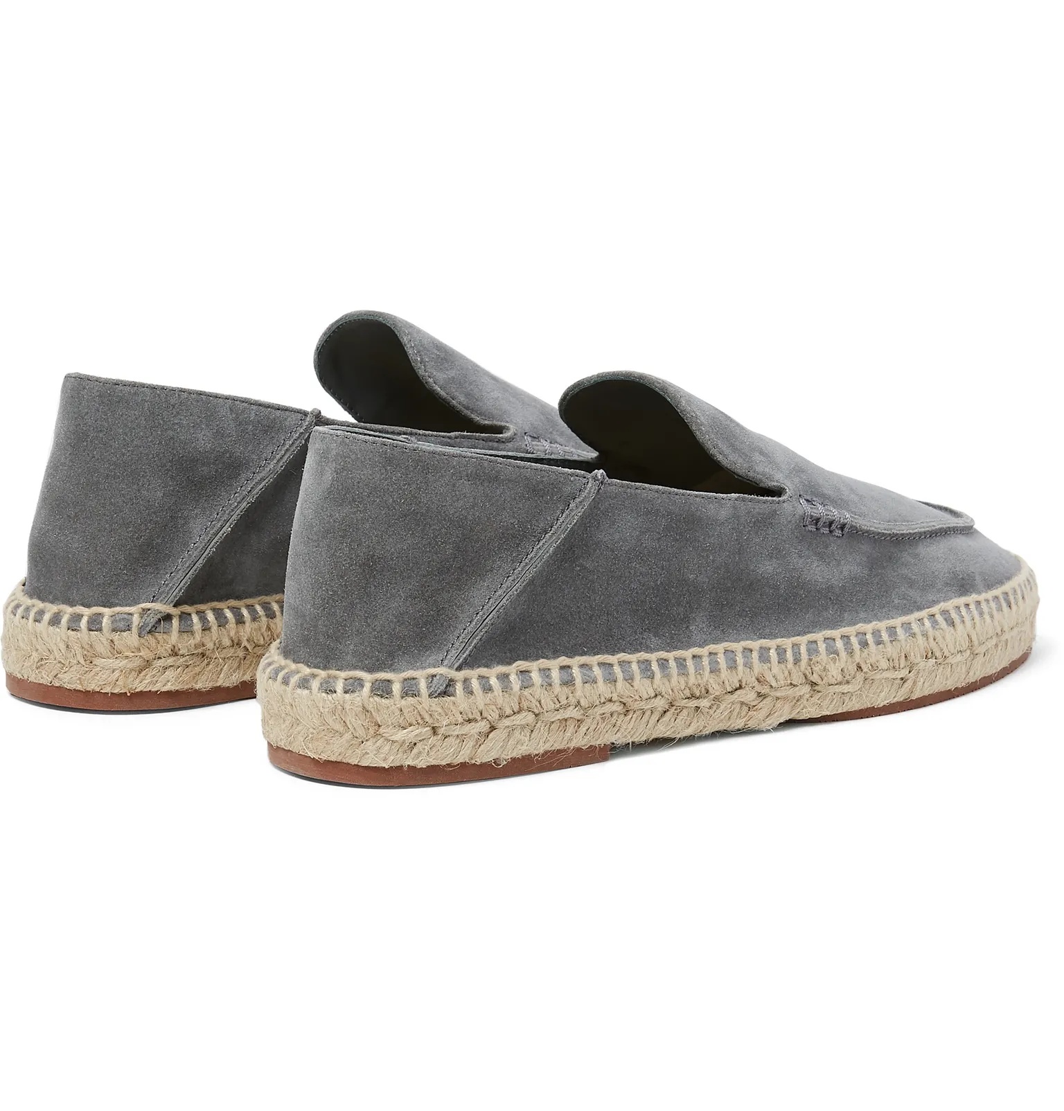 Seaside Walk Collapsible-Heel Suede Espadrilles - 6