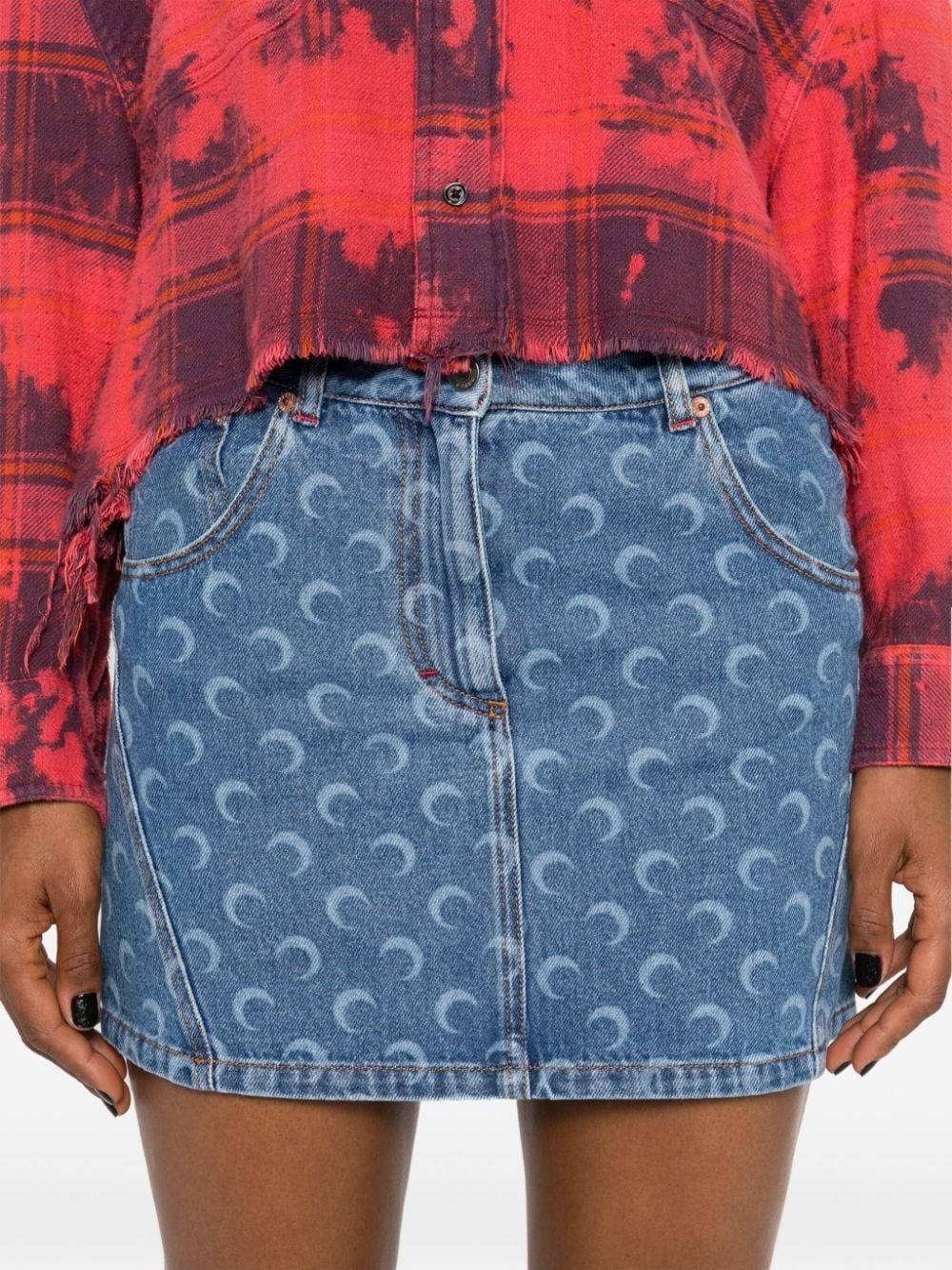Deadstock denim miniskirt - 5