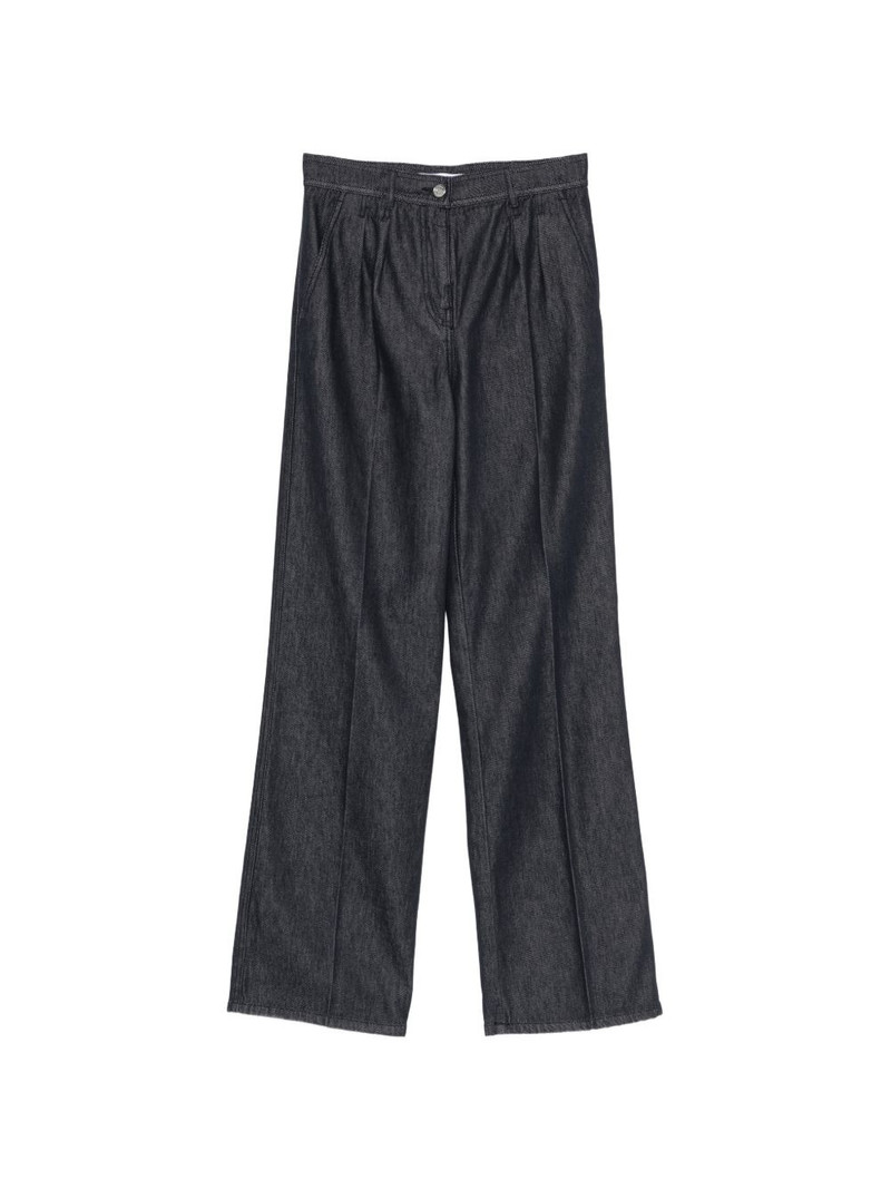 cotton pleated jeans 1