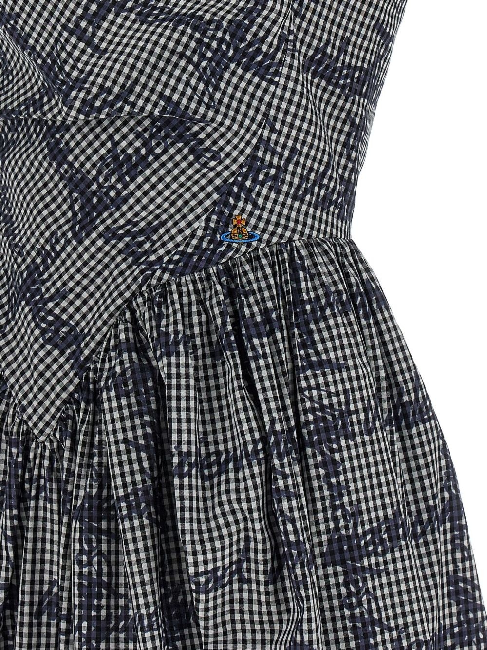 送料関税込■Vivienne Westwood■Sunday ギャザー ミディドレス Vivienne Westwood】サンデー ギャザー コットン ミディドレス