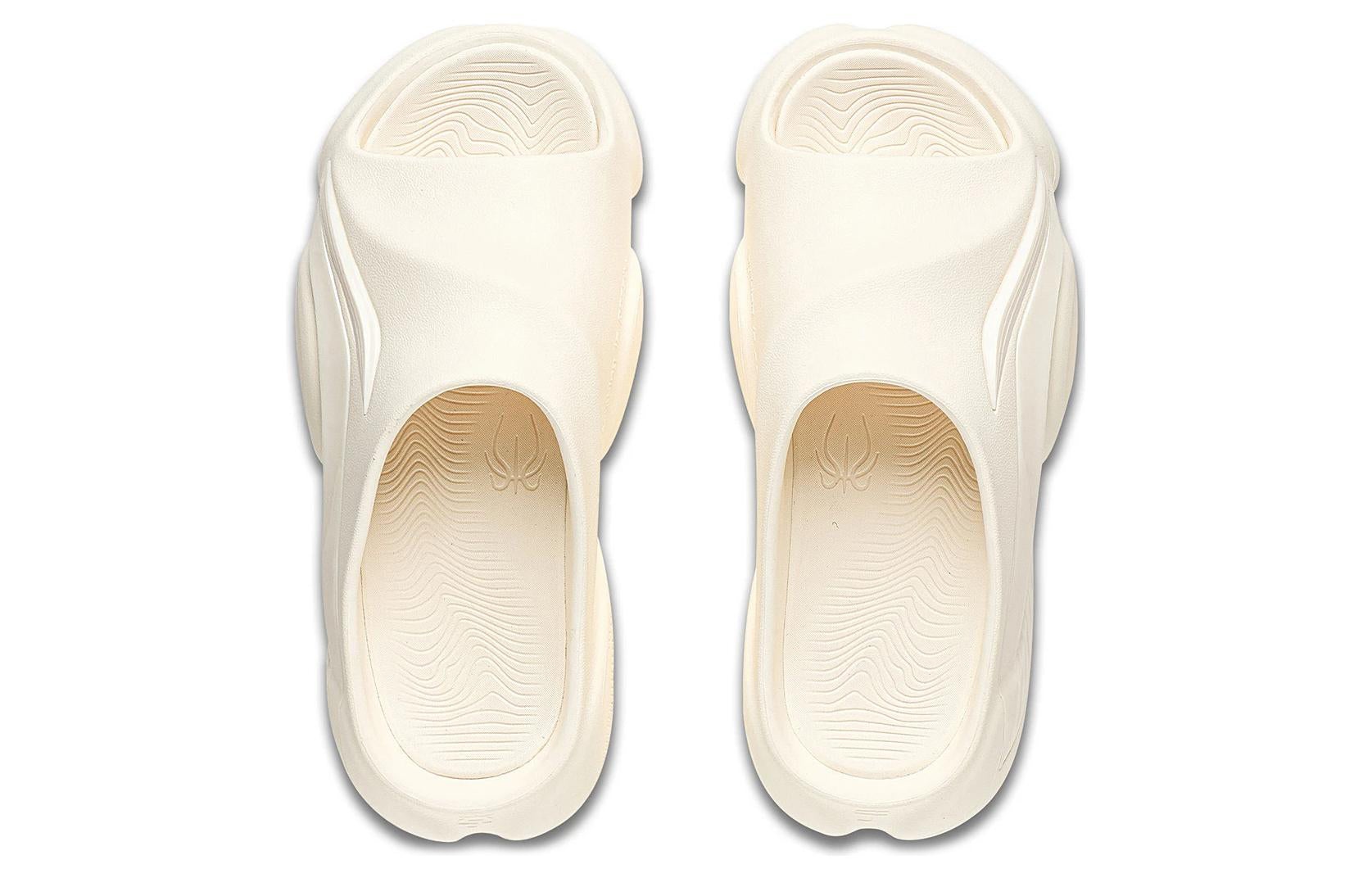 (WMNS) Li-Ning 1 Badfive Slides 'Cream White' ABTT006-1 - 3