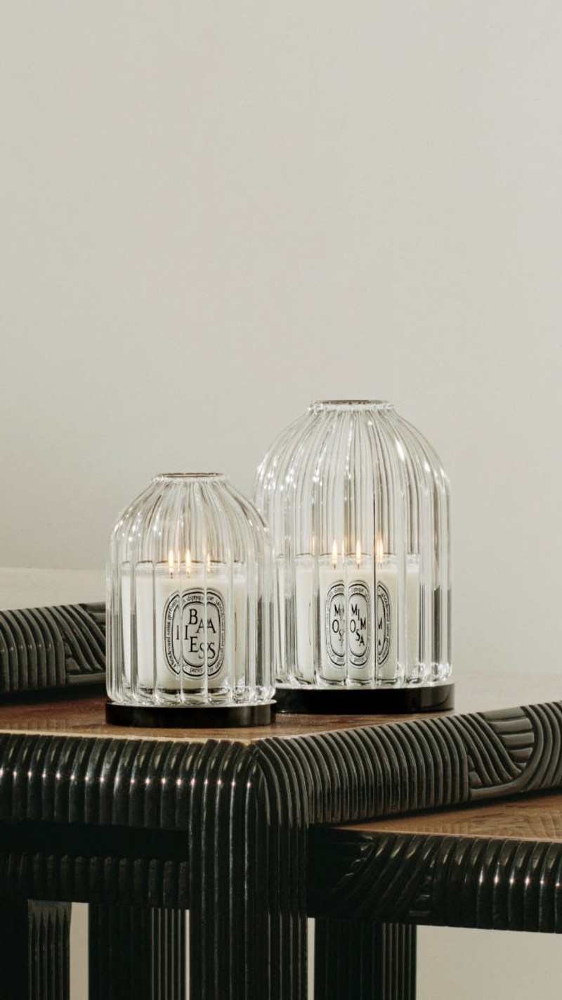 Ribbed Candle Holder - For small candles 4