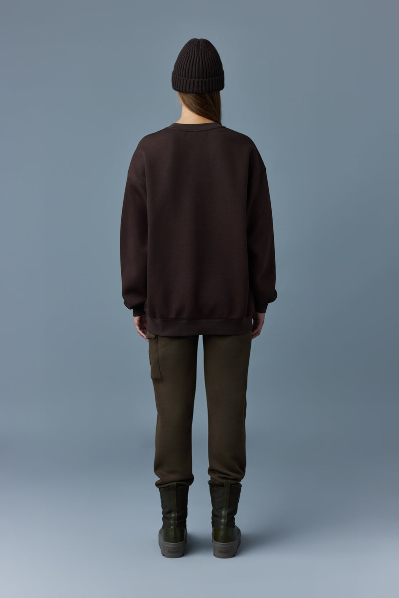 MAX double-face jersey monogram sweatshirt with wordmark 7