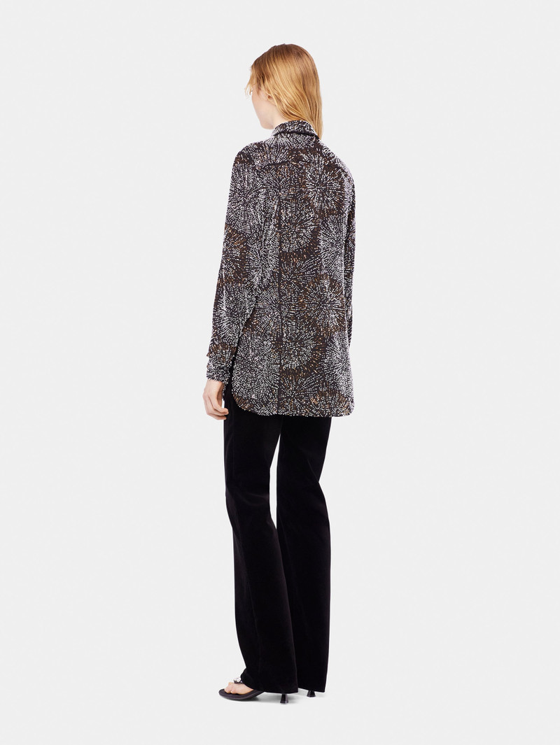 CREPE SHIRT WITH PEARL EMBROIDERY 4