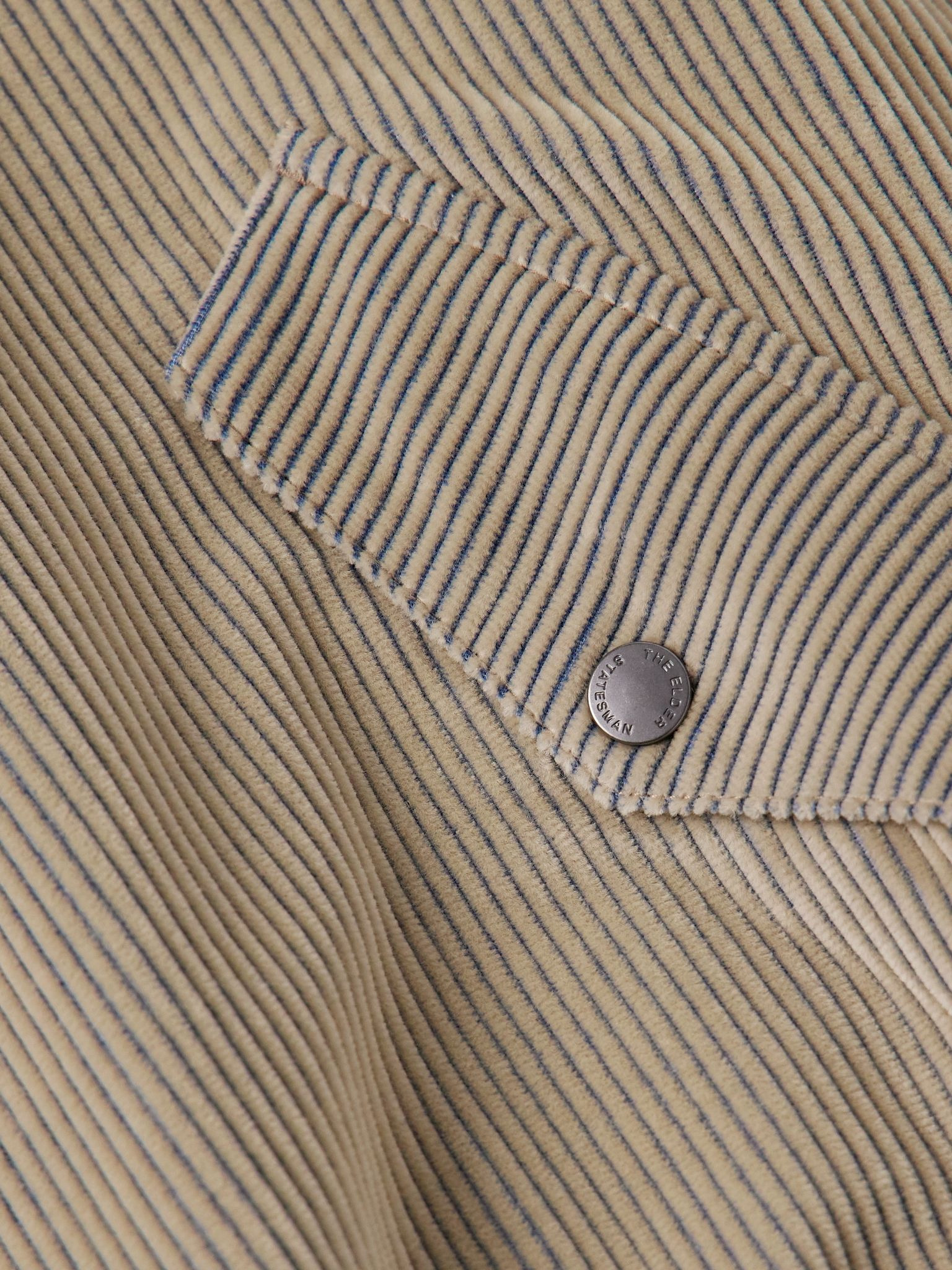 Cotton-Corduroy Blouson Jacket Gray - 5