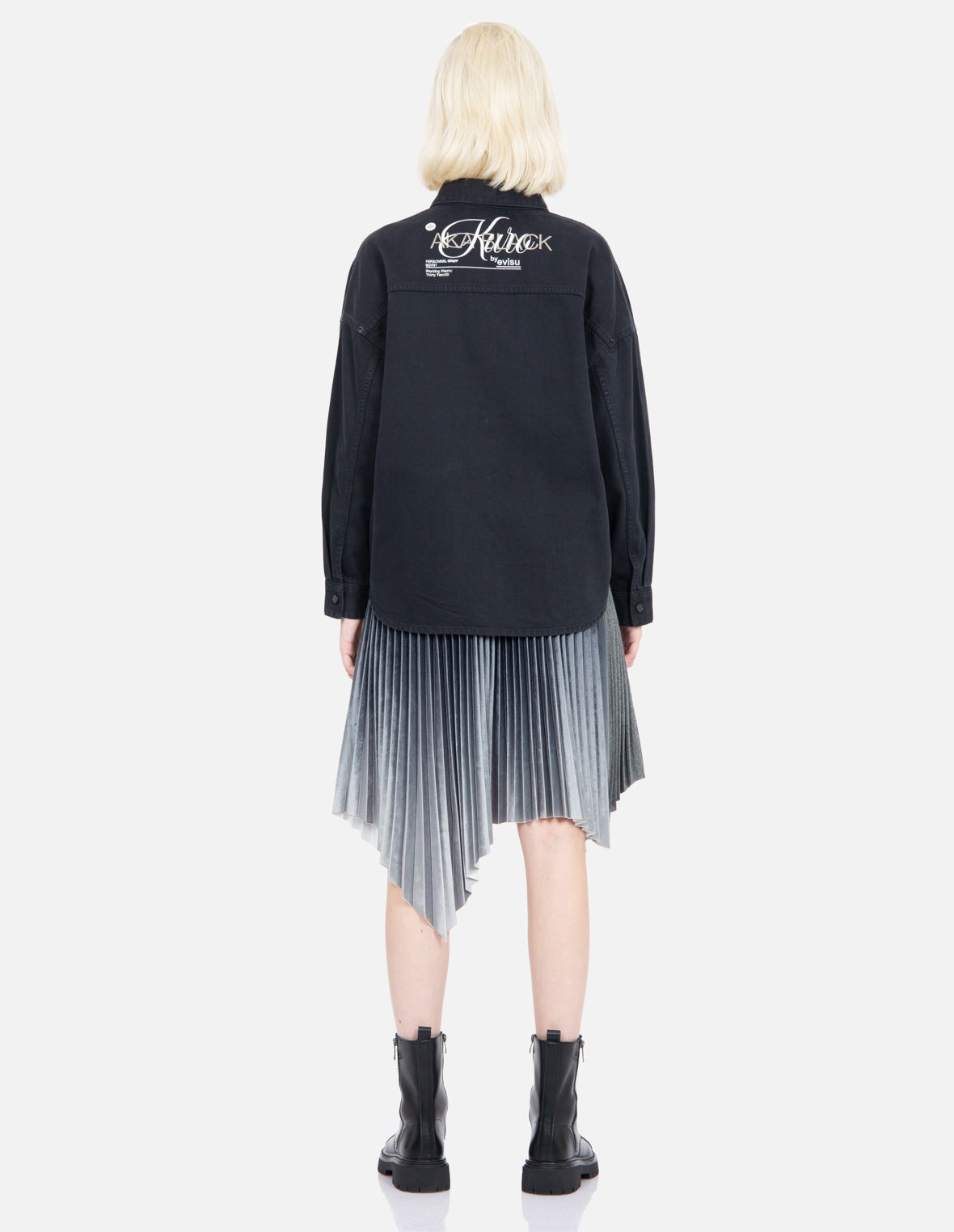 Logo Embroidered Denim Shirt - 5