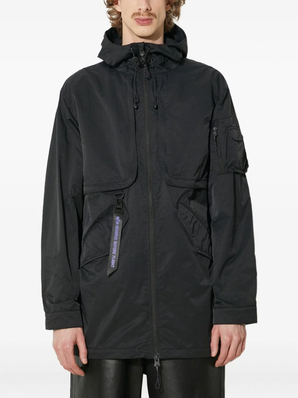 hooded pocket jacket - 1