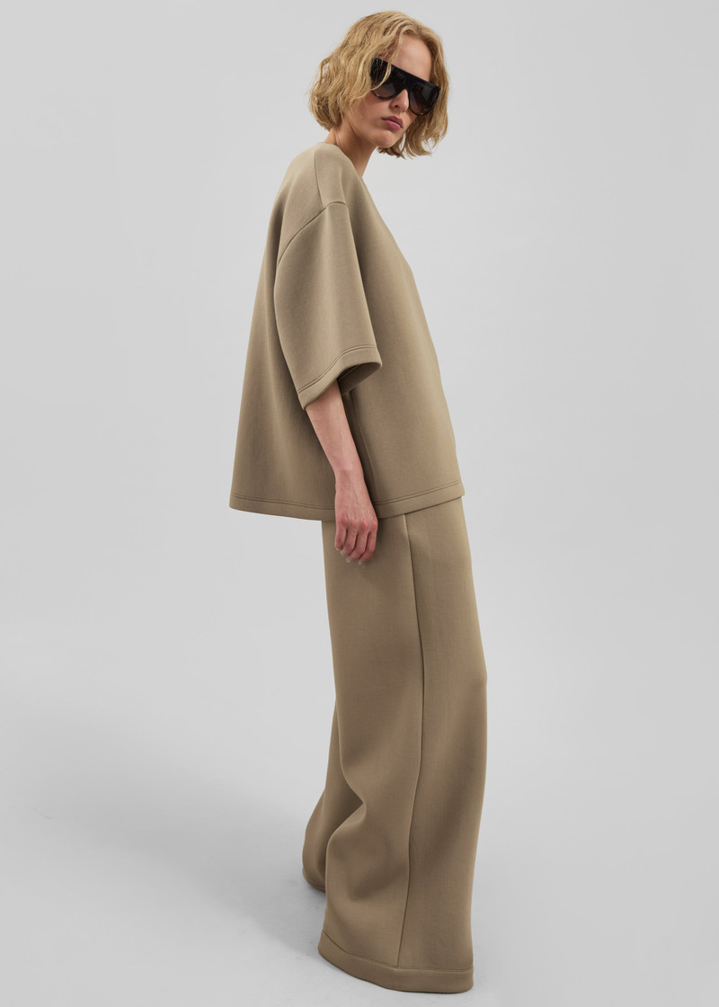 Delancey Neoprene Tee - Camel 3