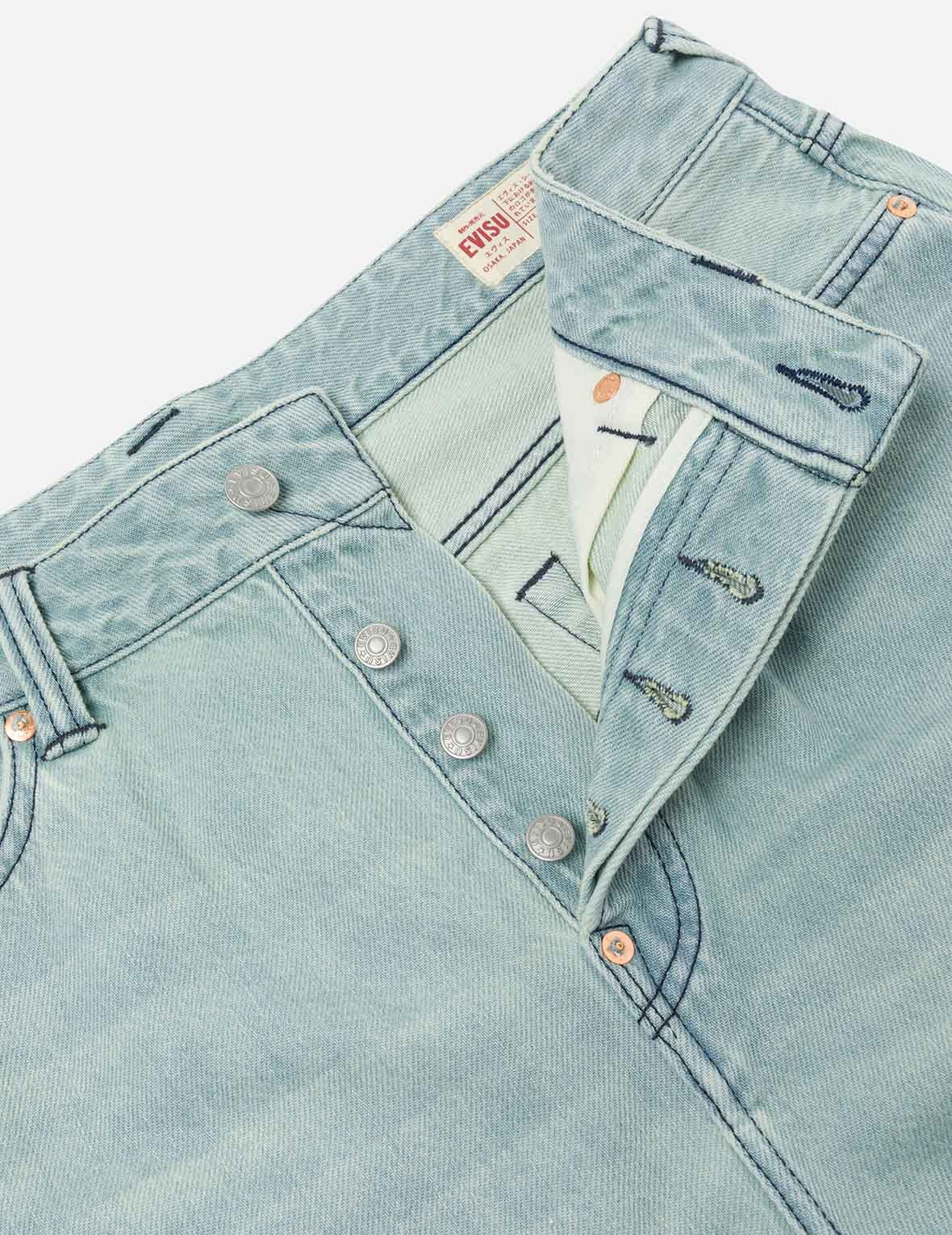 Daicock Print Oversized Denim Shorts - 7