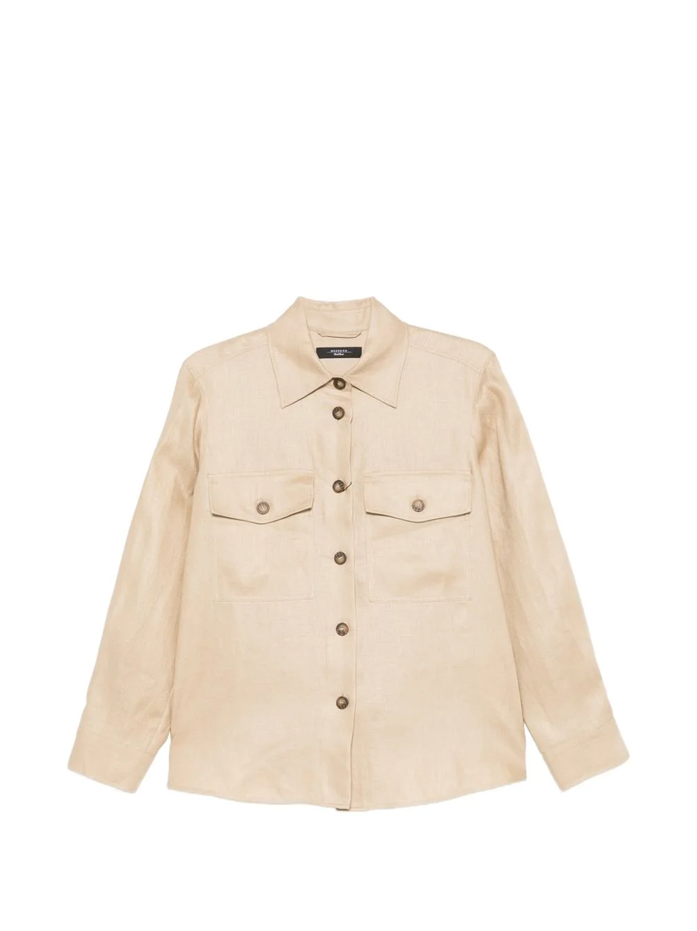 flap-pocket shirt jacket - 1