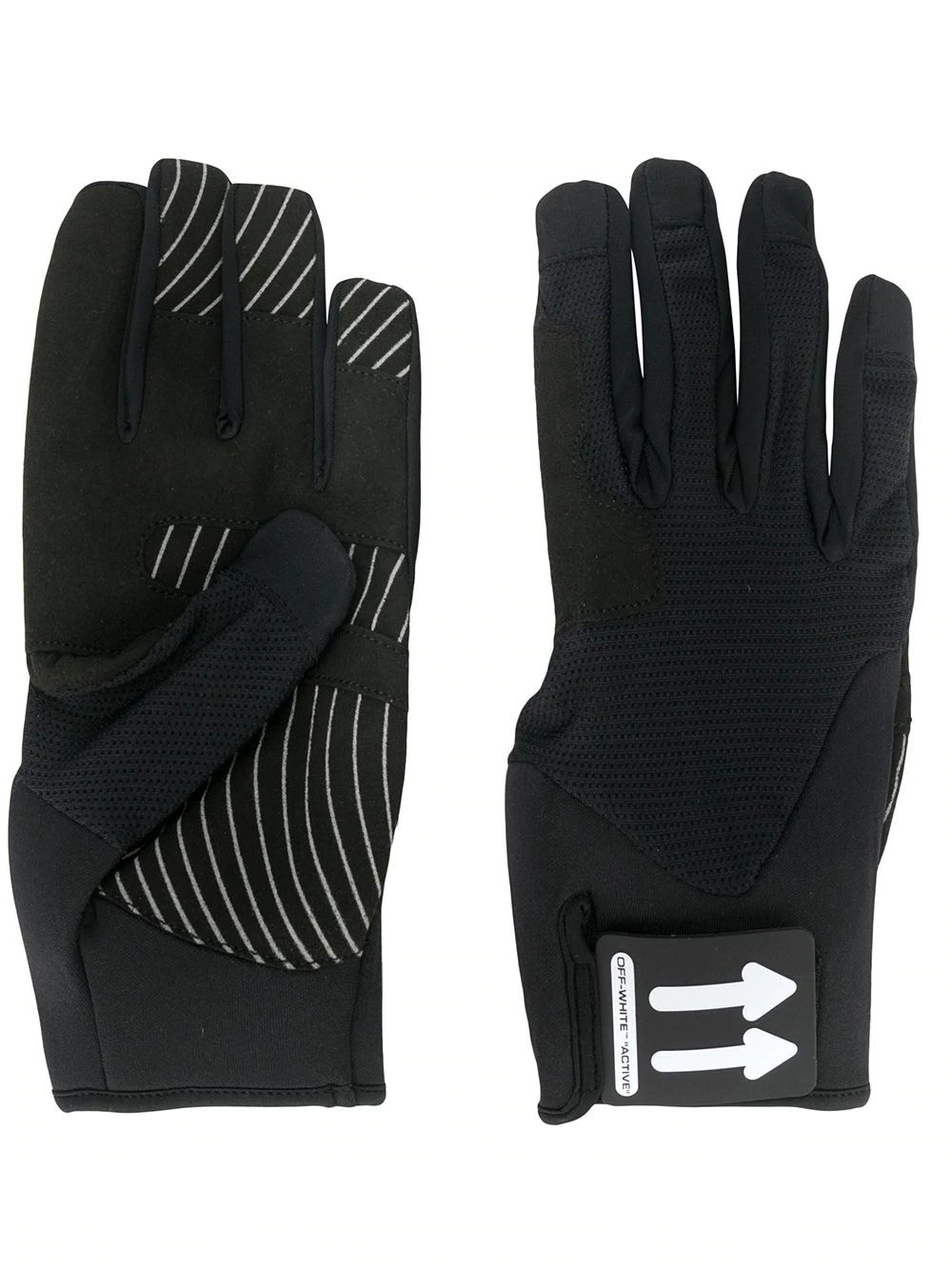 arrow logo patch gloves - 1