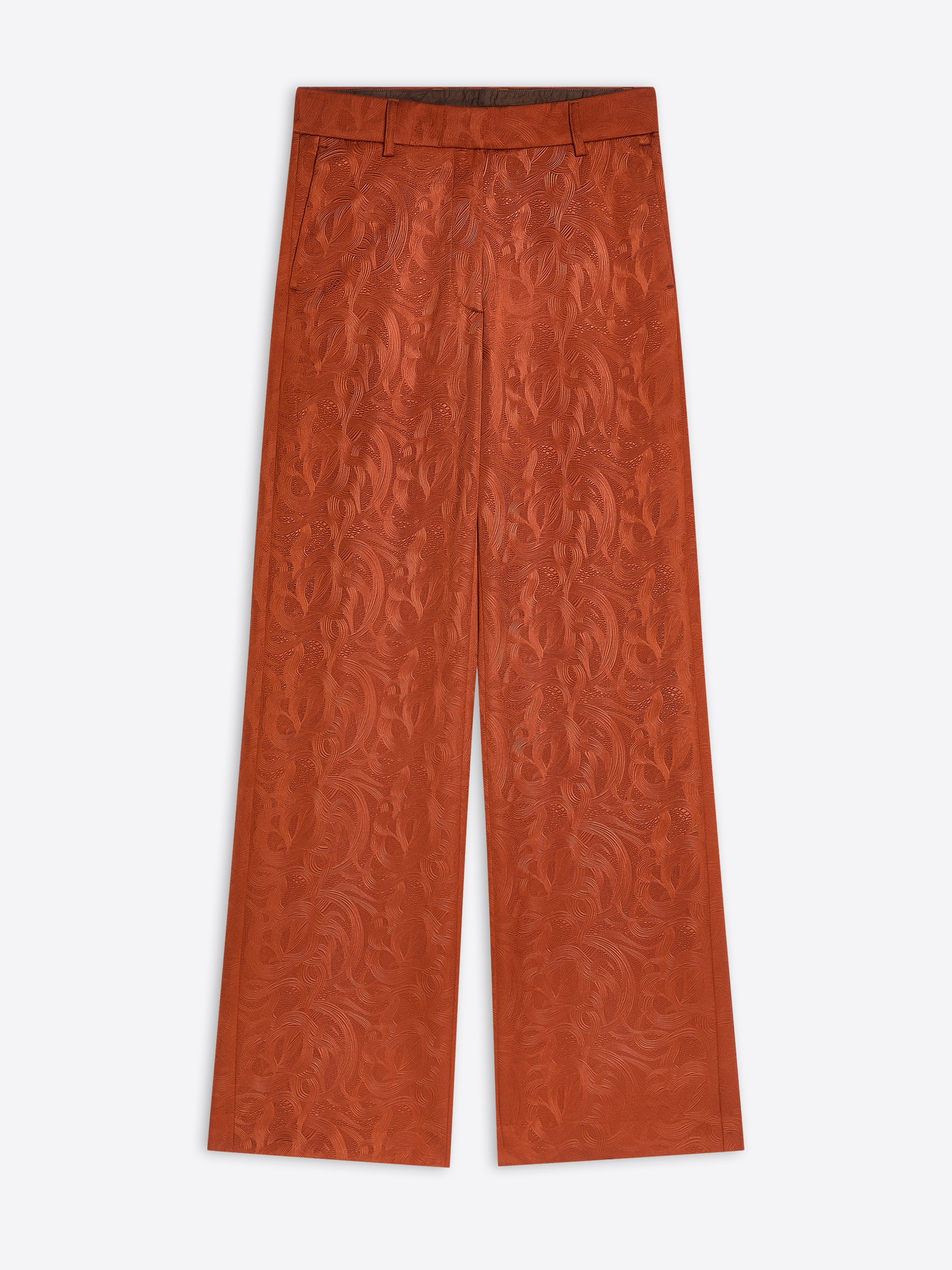 SLOUCHY JACQUARD PANTS - 1