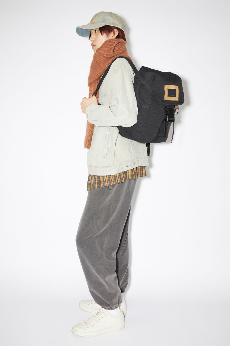Acne Studios Ripstop nylon backpack - Black outlook