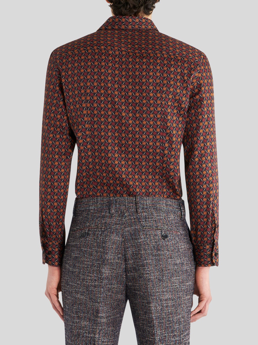 SHIRT WITH TIE PRINT PATTERN - 4