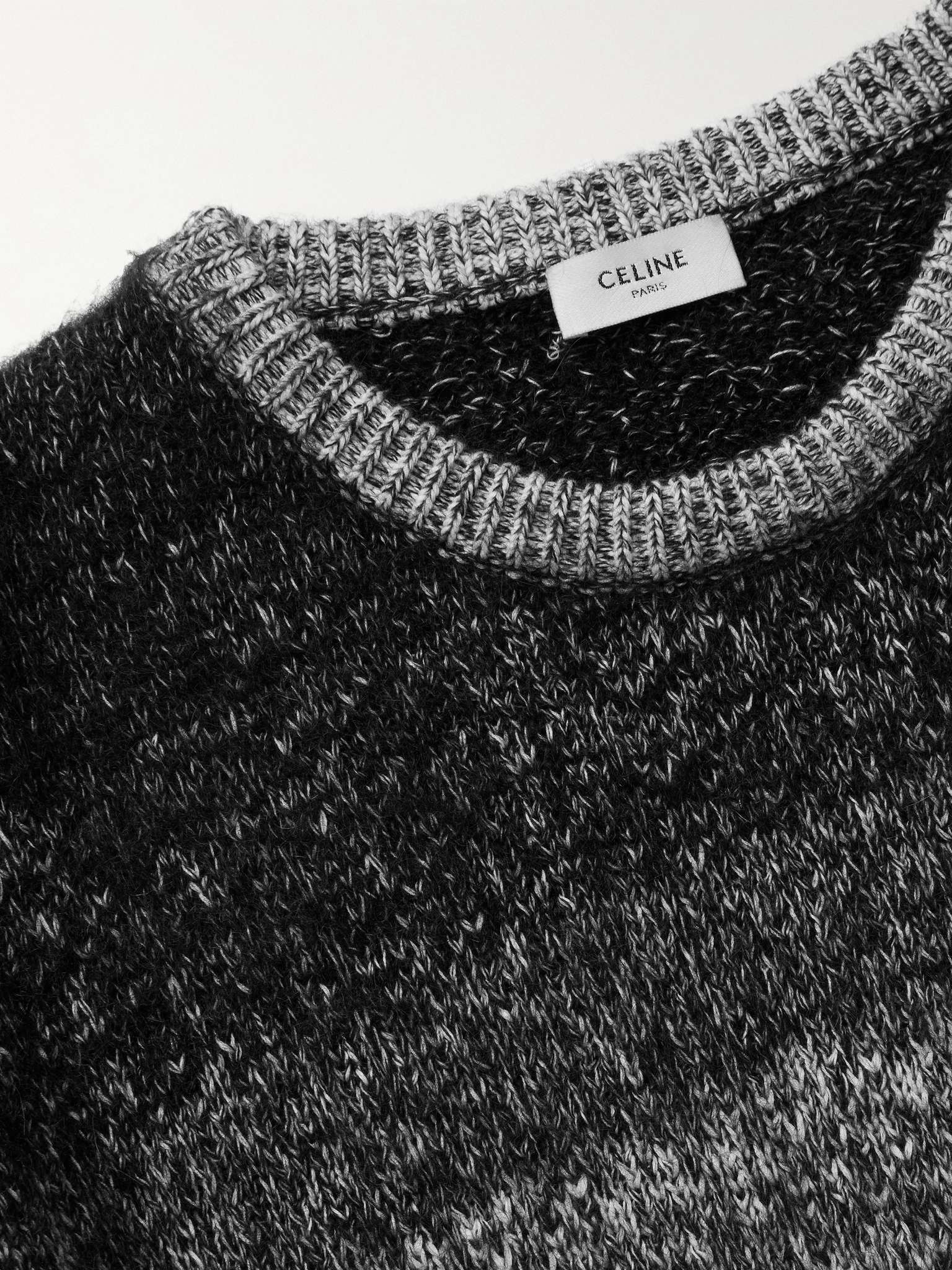 Oversized Striped Intarsia Cotton and Mohair-Blend Sweater - 6