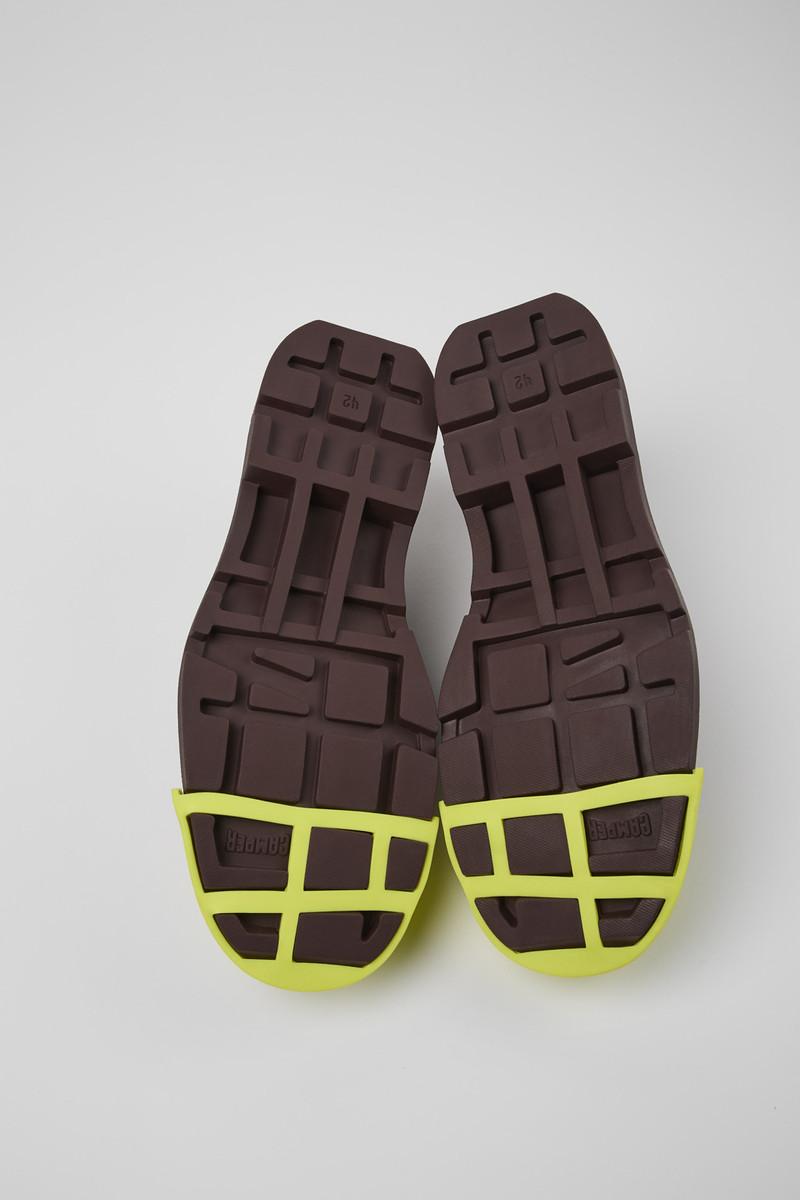 Burgundy leather shoes for men 5