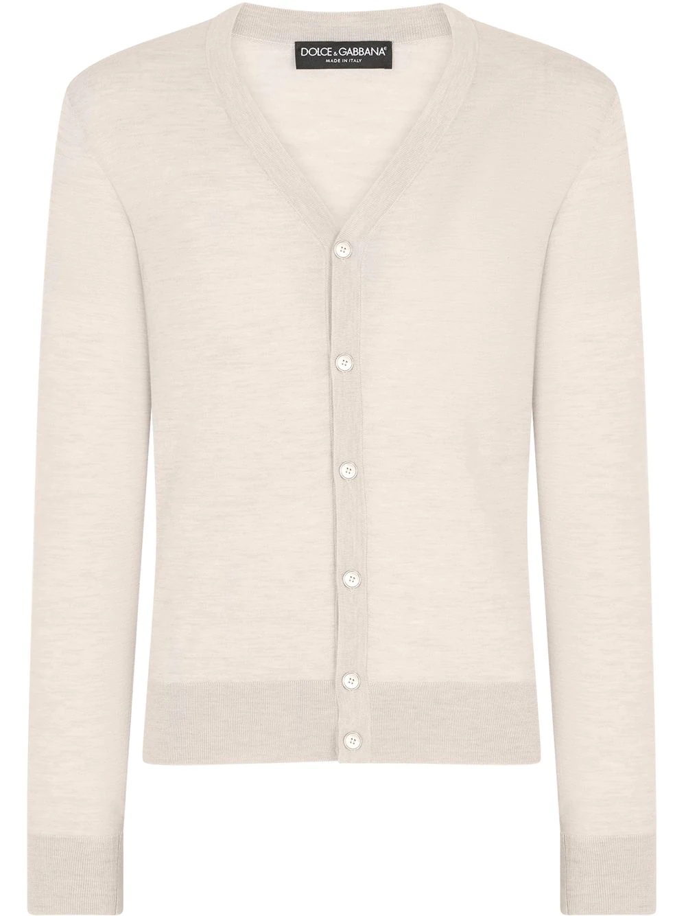 V-neck cashmere cardigan - 1