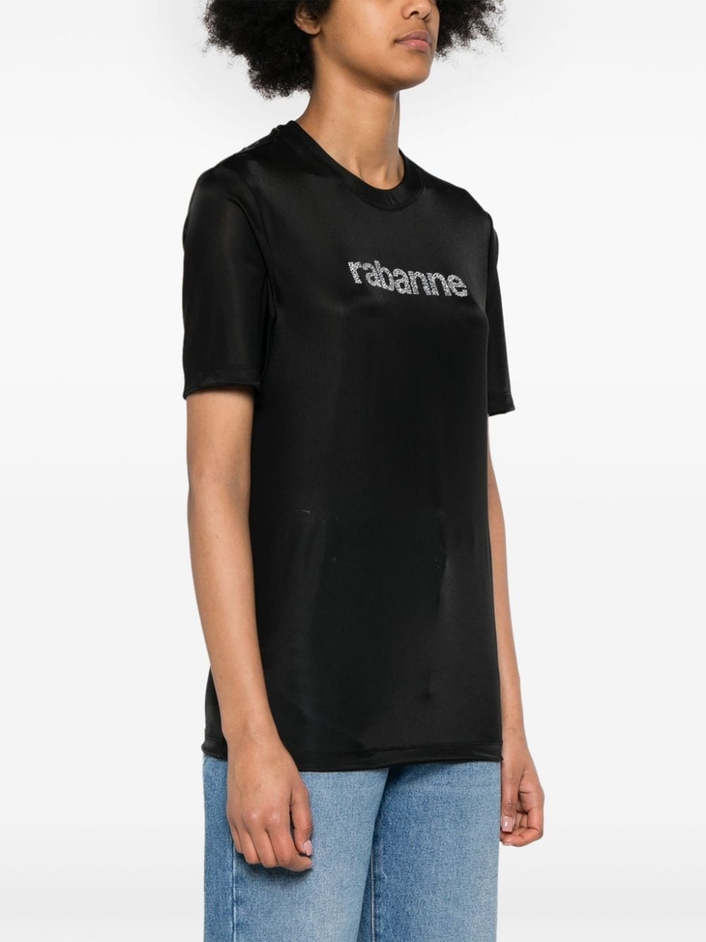 logo-embellished jersey T-shirt - 3