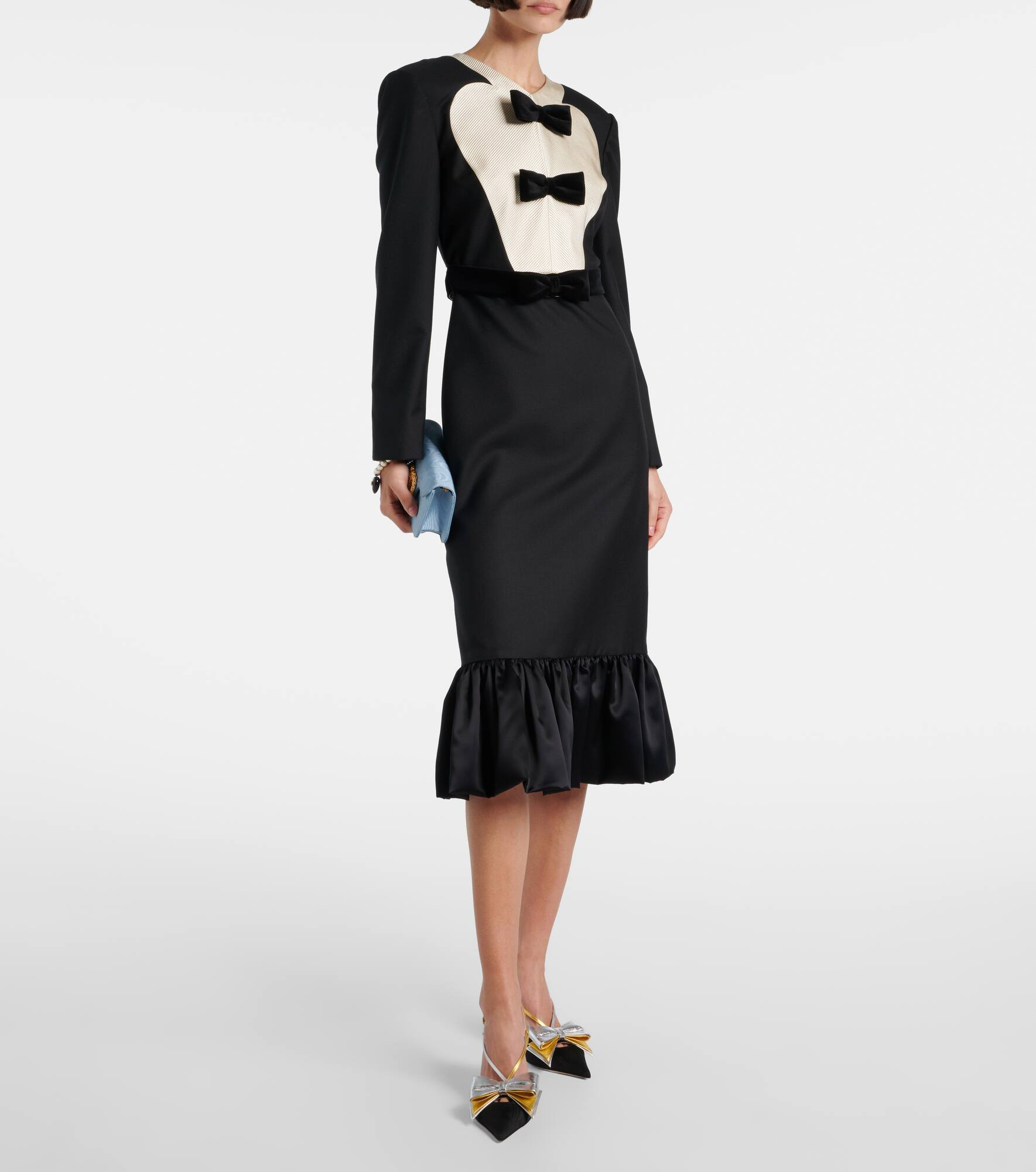 Bowow 85 moiré slingback pumps - 3