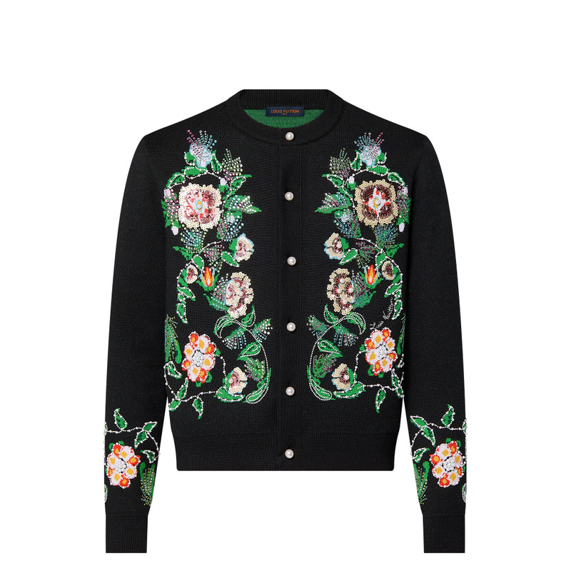 Embroidered Merino Wool Cardigan 1