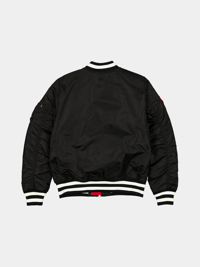 ALPHA INDUSTRIES CHICAGO BULLS X ALPHA X NEW ERA MA-1 BOMBER JACKET (BLACK) outlook