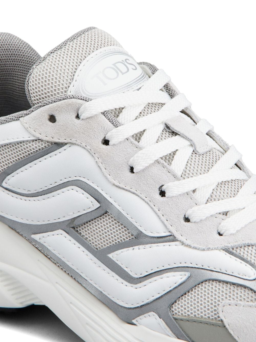 panelled low-top sneakers - 5