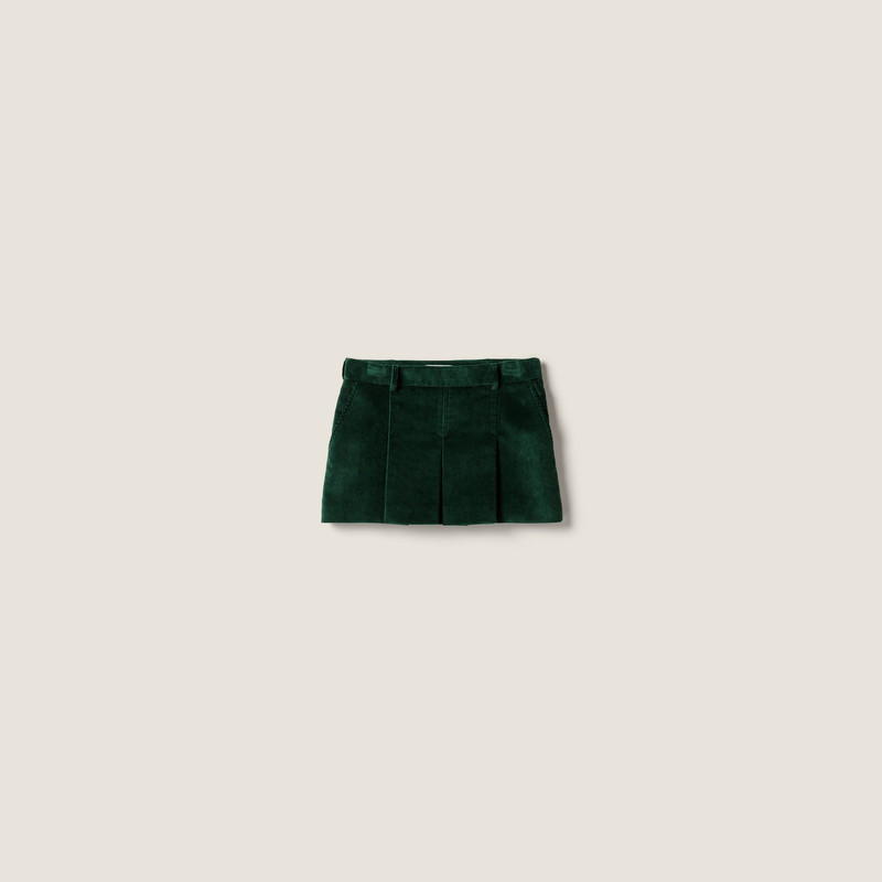 Corduroy miniskirt 1